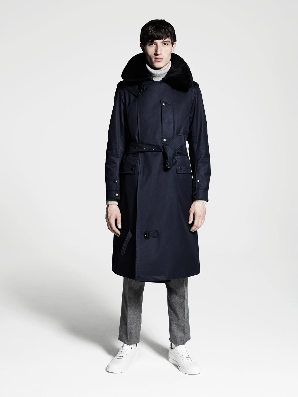 Load image into Gallery viewer, Despatch Riders Coat Grenfell Cloth Navy