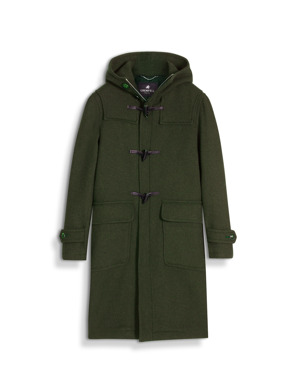 Load image into Gallery viewer, Original Duffle Coat Merino Wool Green